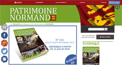 Desktop Screenshot of patrimoine-normand.com