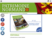 Tablet Screenshot of patrimoine-normand.com